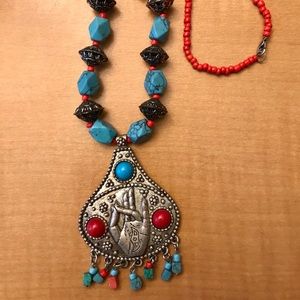 Hand Om Sign Necklace